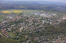 Luftbild des Stadtteils Wartberg