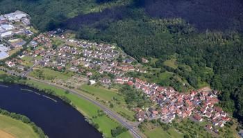 Luftaufnahme der Ortschaft Grünenwört