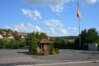 Der Dorfplatz in Lindelbach