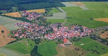 Luftaufnahme des Stadtteils Vockenrot