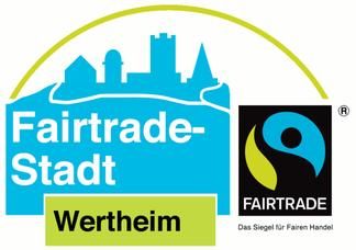 Logo Fairtrade-Stadt Wertheim Das Bild zeigt das Logo Fairtrade-Stadt Wertheim - Wir sind dabei!