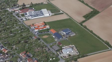 Luftbild Gewerbegebiet Hütäcker in Wertheim-Dörlesberg