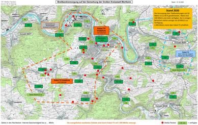 Grafik Weiße Flecken in der Breitbandversorgung