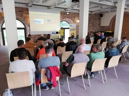 Foto von der Informationsveranstaltung im Arkadensaal