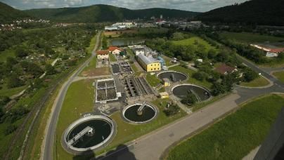 Luftaufnahme der Zentralkläranlage Wertheim