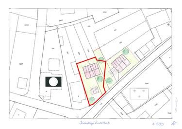 Lageplan des Bauplatzes Innenlage Lindelbach