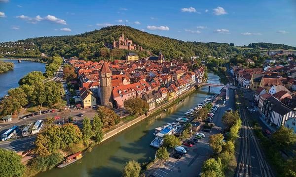 Luftbild der Wertheimer Altstadt