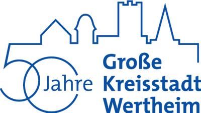 Logo 50 Jahre Große Kreisstadt Wertheim