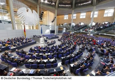 Blick in den Bundestag
