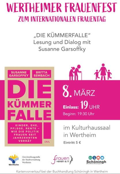 Lesung Susanne Garsoffky Wertheim 08.03.24