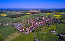 Luftbild der Ortschaft Höhefeld