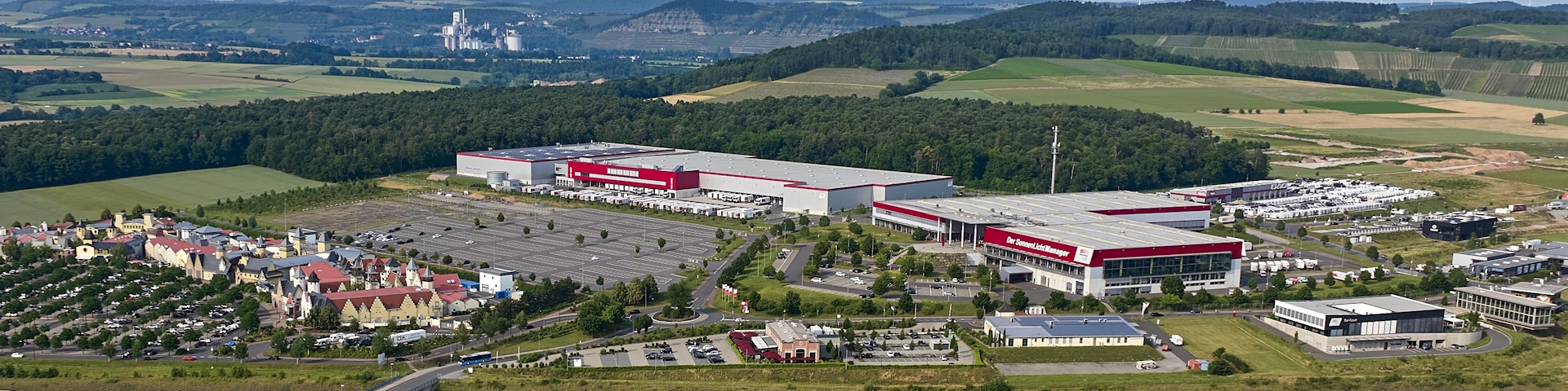 Luftbild des Gewerbegebietes Almosenberg