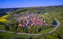 Luftbild der Ortschaft Waldenhausen
