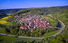 Luftbild der Ortschaft Waldenhausen
