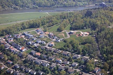 Luftbild des Stadtteils Eichel-Hofgarten